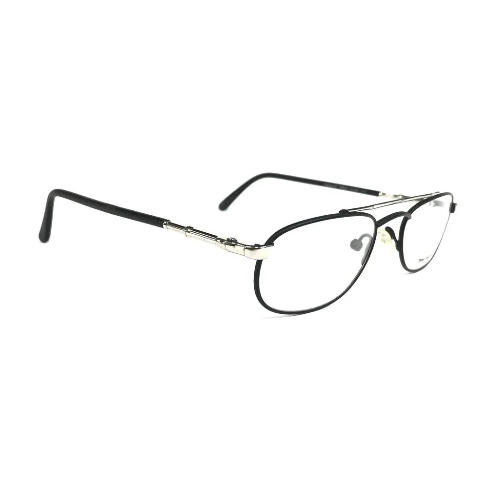 Vintage Harley Davidson Eyeglasses Frames 37 MBLK Matte Black Silver 51-20-140